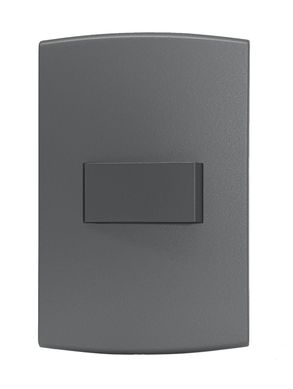 Conjunto Interruptor Simples 4X2 10A Halux Deluxe Grafite