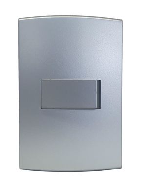 Conjunto Interruptor Simples 4X2 10A Halux Deluxe Prata