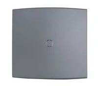 Placa Com Suporte Cega Halux Deluxe Grafite 4X4
