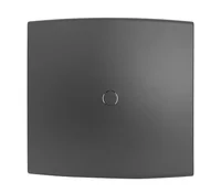 Placa Com Suporte Cega Halux Deluxe Preto 4X4