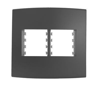 Placa Com Suporte Halux Deluxe Preto 4X4 4 Postos