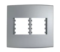 Placa Com Suporte Halux Deluxe Prata 4X4 4 Postos