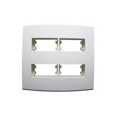 Placa Com Suporte Halux Deluxe Branca 4X4 4 Postos