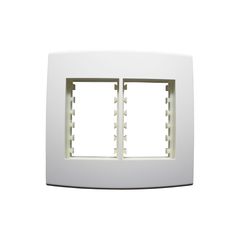 Placa Com Suporte Halux Deluxe Branca 4X4 6 Postos