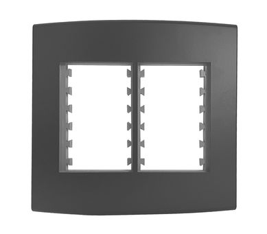 Placa Com Suporte Halux Deluxe Preto 4X4 6 Postos