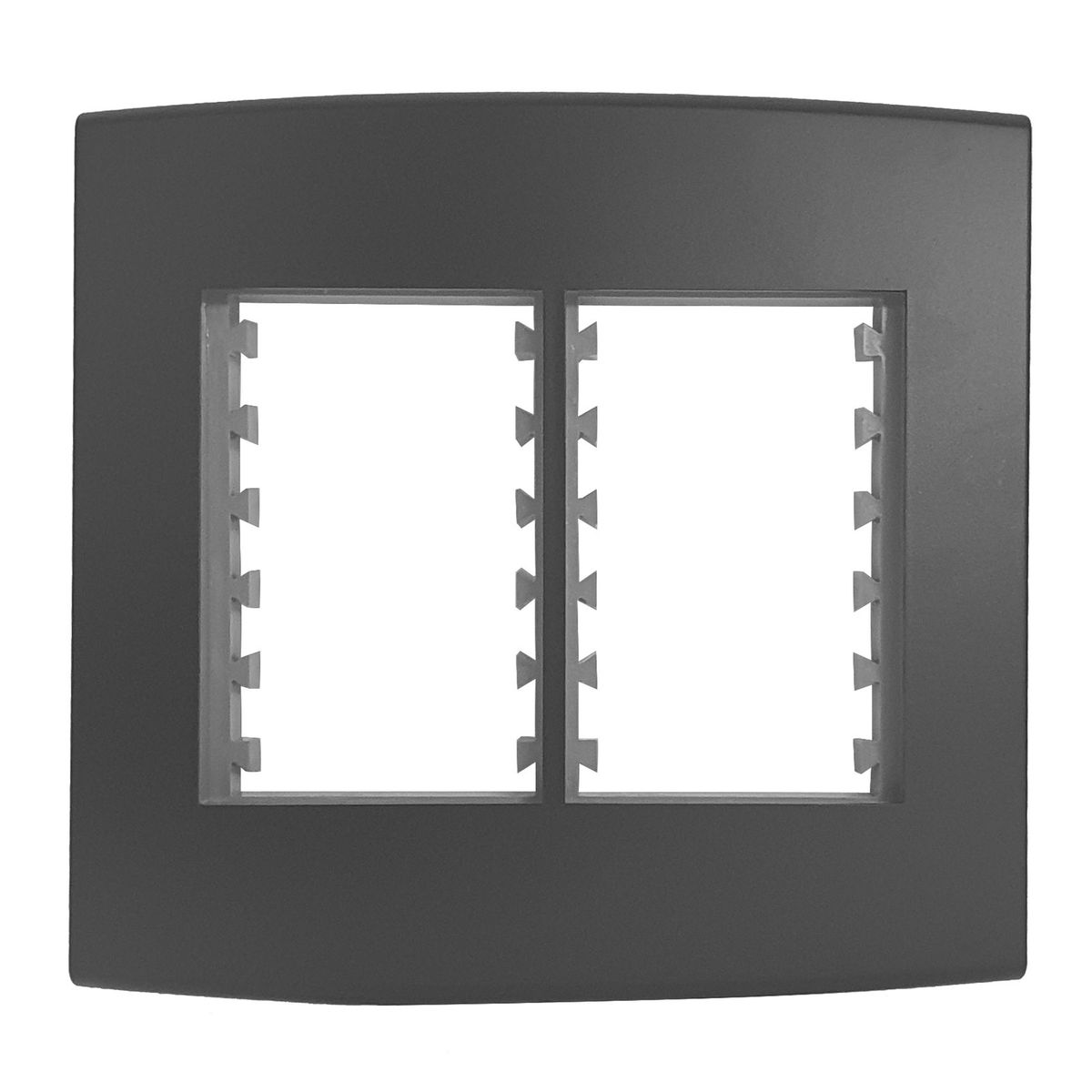 Placa Com Suporte Halux Deluxe Preto 4X4 6 Postos, marca Alumbra - Foto Principal