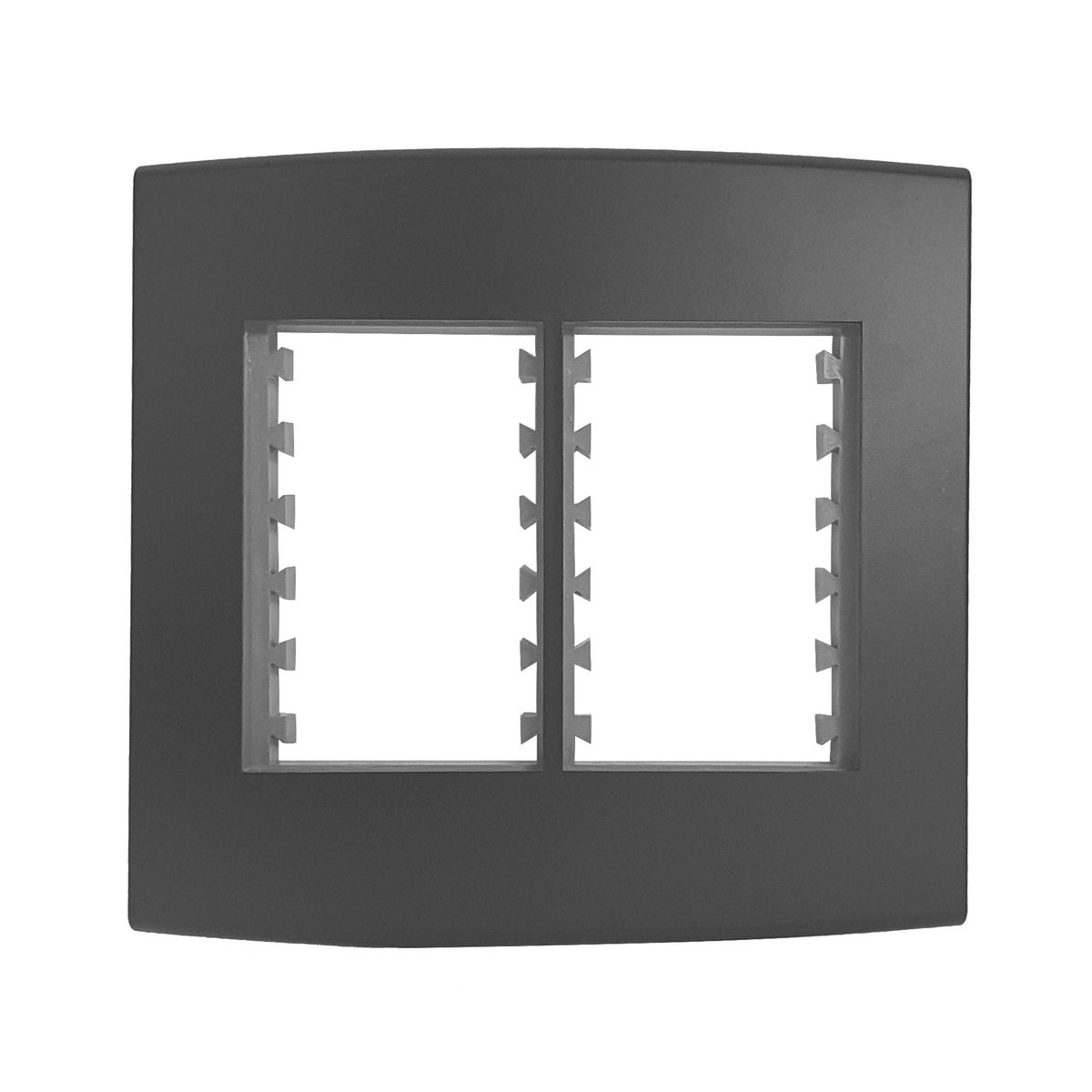 Placa Com Suporte Halux Deluxe Preto 4X4 6 Postos, marca Alumbra - Foto Principal