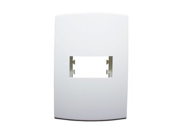 Placa Com Suporte Halux Deluxe Branca 4X2 1 Posto