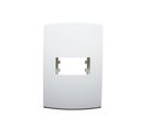 Placa Com Suporte Halux Deluxe Branca 4X2 1 Posto