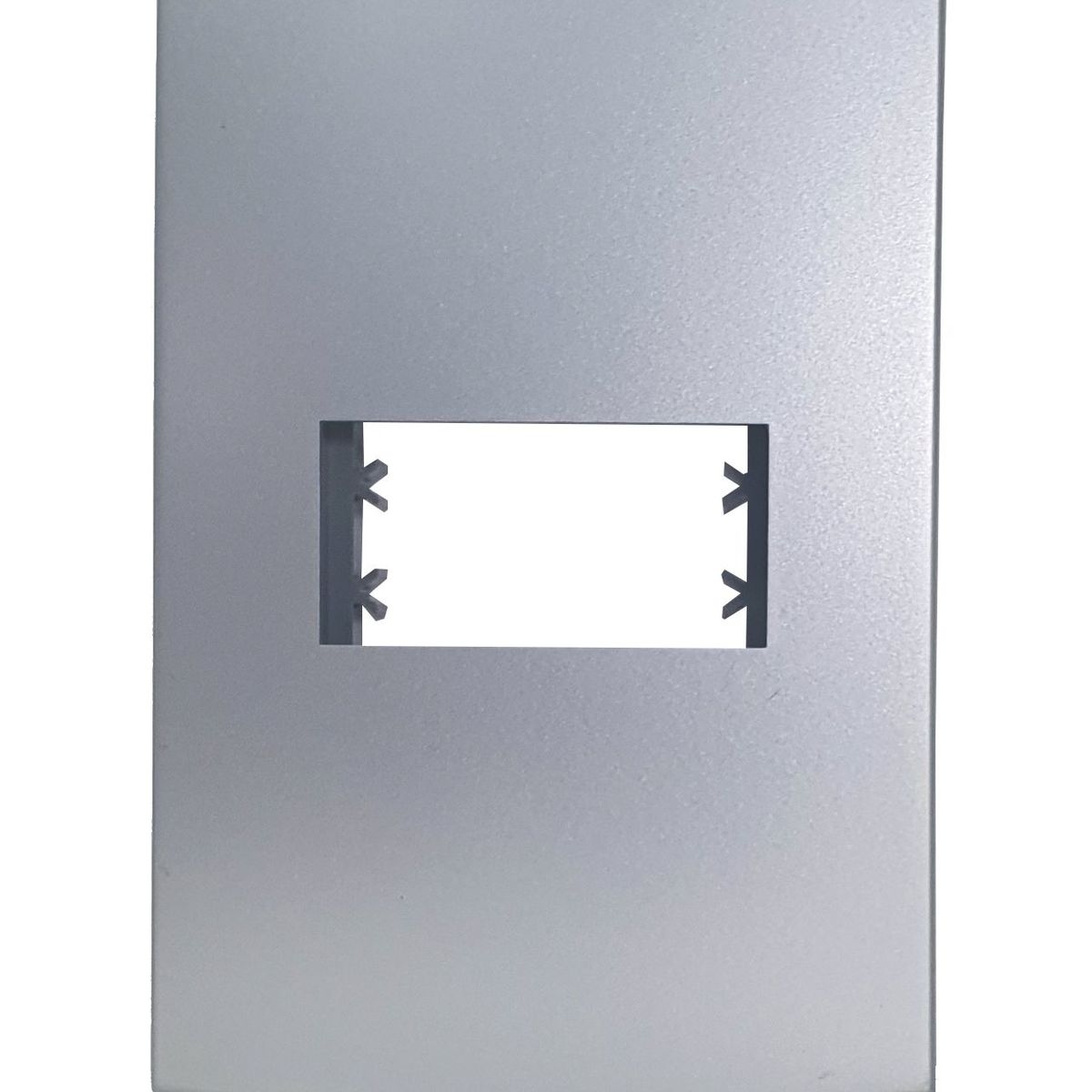 Placa Com Suporte Halux Deluxe Prata 4X2 1 Posto, marca Alumbra - Foto Principal