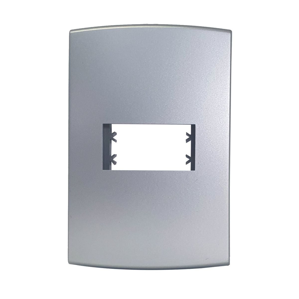 Placa Com Suporte Halux Deluxe Prata 4X2 1 Posto, marca Alumbra - Foto Principal