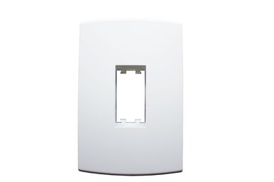 Placa Com Suporte Halux Deluxe Branca 4X2 1 Posto