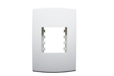 Placa Com Suporte Halux Deluxe Branca 4X2 2 Postos