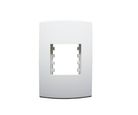 Placa Com Suporte Halux Deluxe Branca 4X2 2 Postos