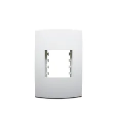 Placa Com Suporte Halux Deluxe Branca 4X2 2 Postos