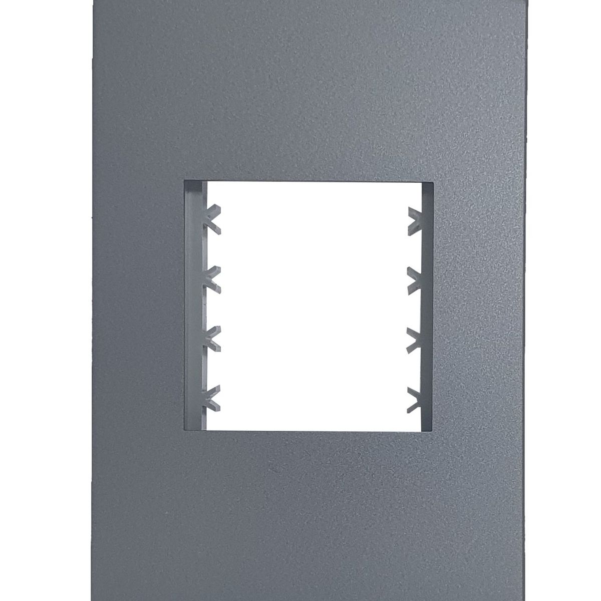 Placa Com Suporte Halux Deluxe Grafite 4X2 2 Postos, marca Alumbra - Foto Principal