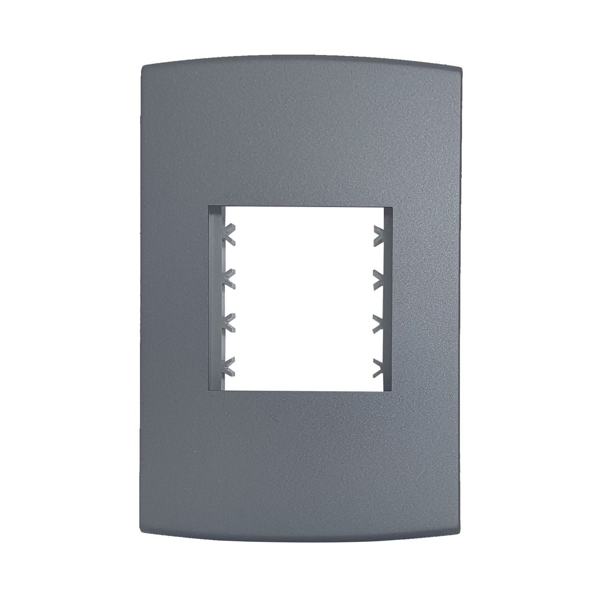 Placa Com Suporte Halux Deluxe Grafite 4X2 2 Postos, marca Alumbra - Foto Principal