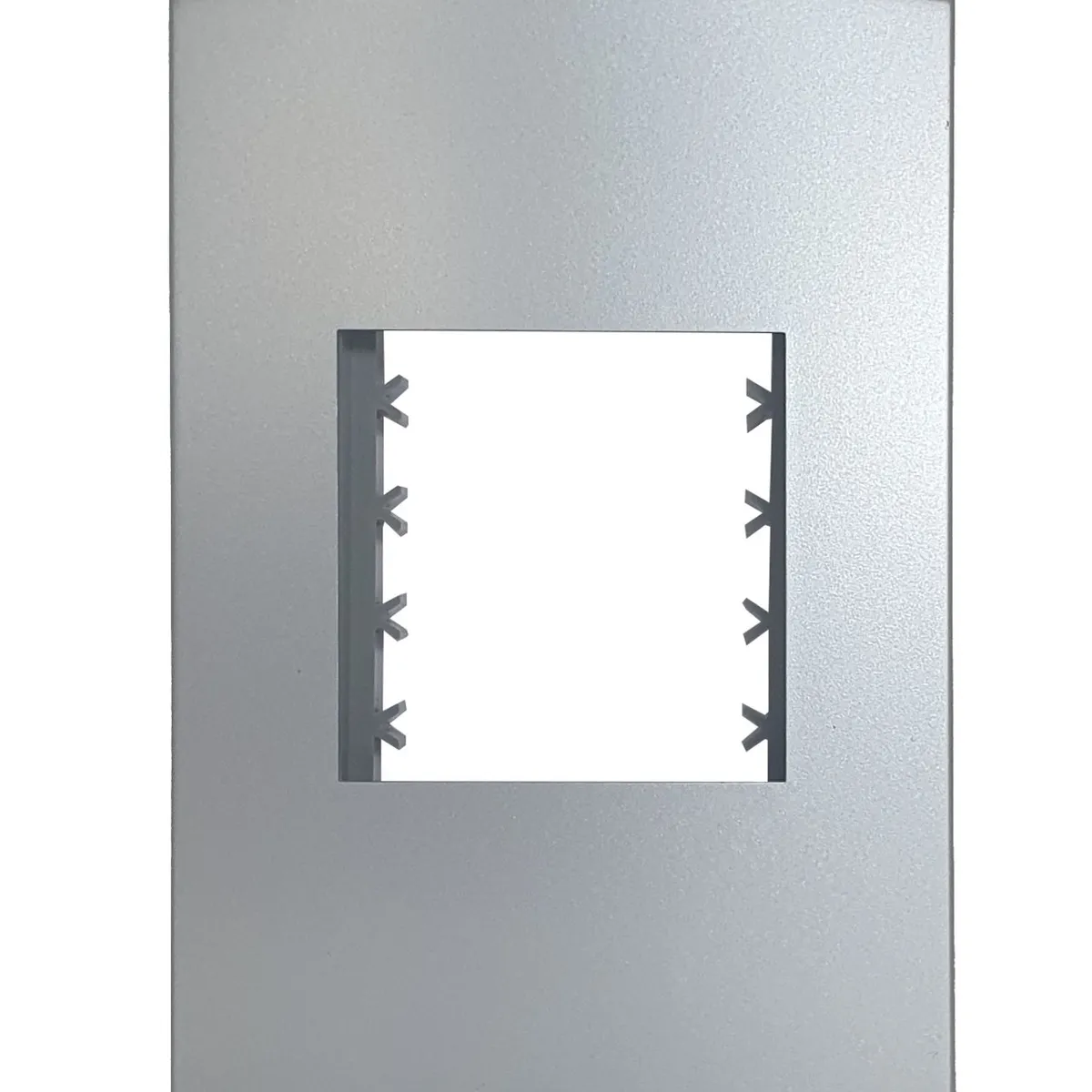 Placa Com Suporte Halux Deluxe Prata 4X2 2 Postos, marca Alumbra - Foto Principal