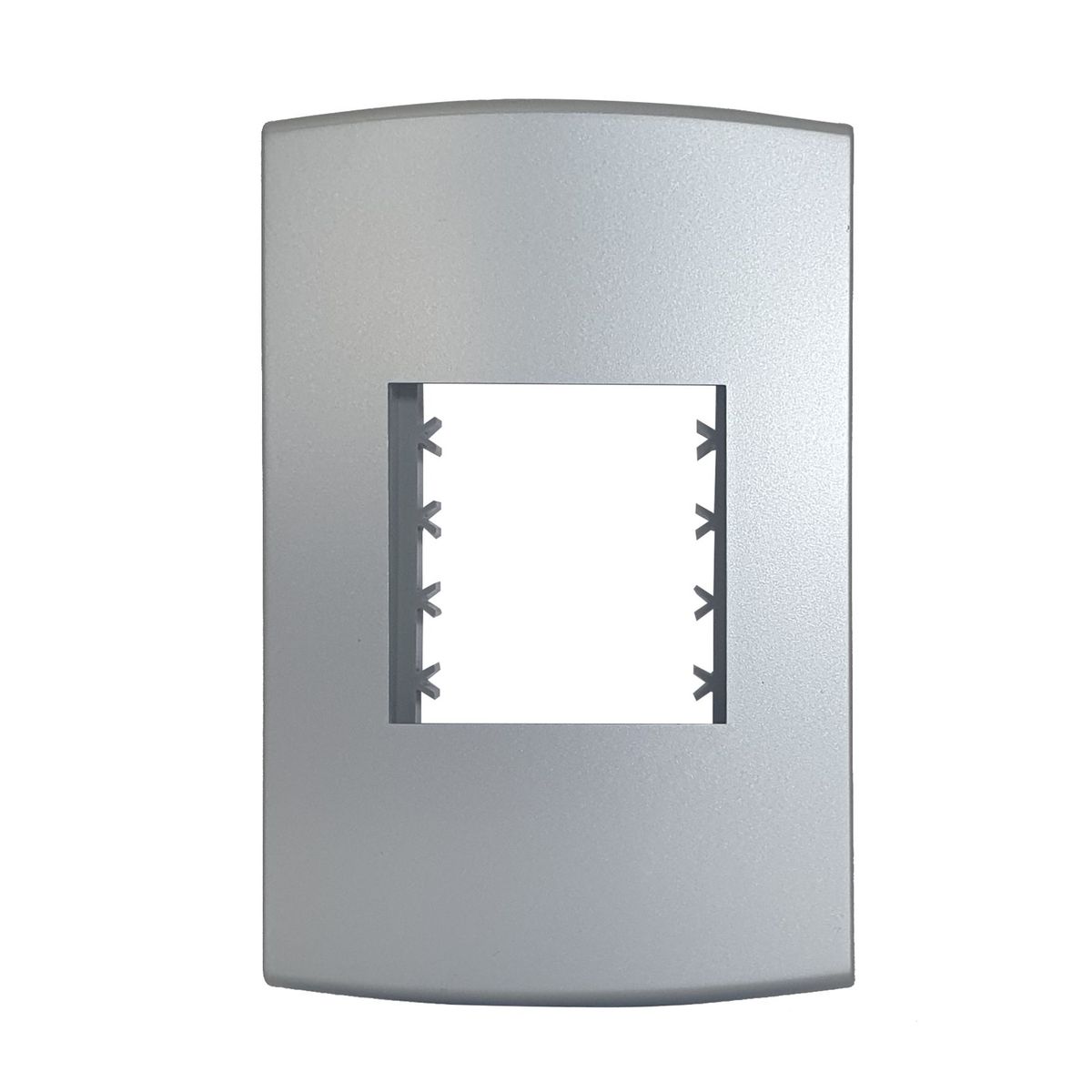 Placa Com Suporte Halux Deluxe Prata 4X2 2 Postos, marca Alumbra - Foto Principal