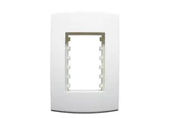 Placa Com Suporte Halux Deluxe Branca 4X2 3 Postos