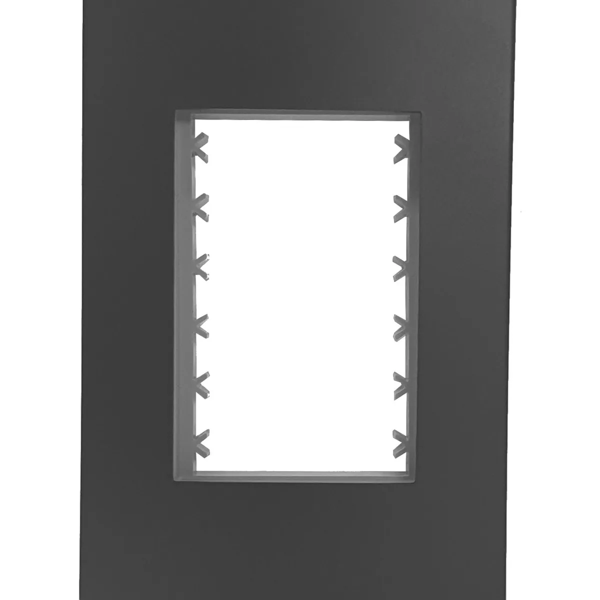Placa Com Suporte Halux Deluxe Preto 4X2 3 Postos, marca Alumbra - Foto Principal