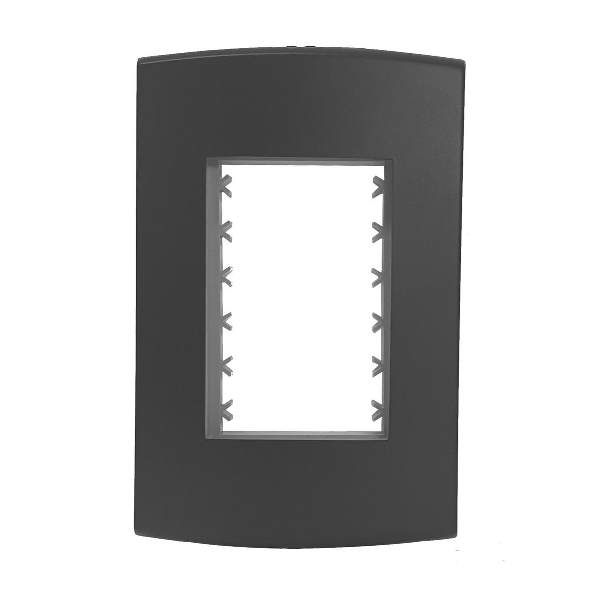 Placa Com Suporte Halux Deluxe Preto 4X2 3 Postos, marca Alumbra - Foto Principal