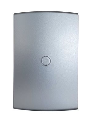 Placa Com Suporte Cega Halux Deluxe Prata 4X2 