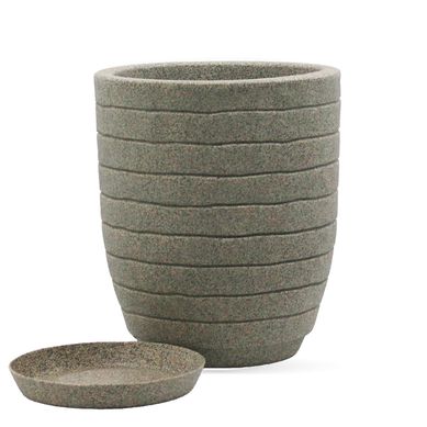 Vaso Relevo 39x49cm Granito Pedra