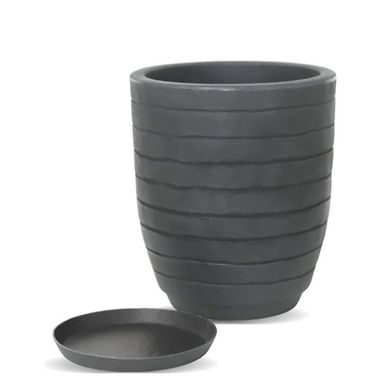 Vaso Relevo 39x49cm Antique Preto