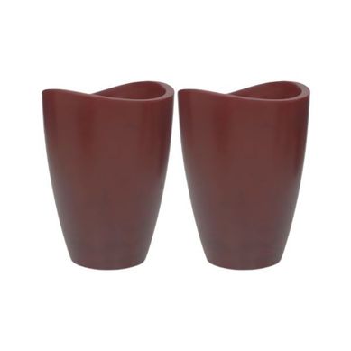 Kit com 2 Vasos Copacabana Alto 40x54cm Antique Vermelho