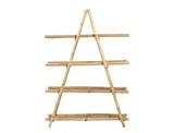Estante Dobravel 100X35X140Cm Bambu Just Home Collection