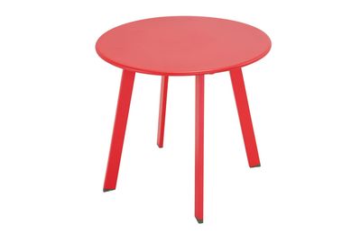 Mesa Apoio Metal 50x45cm Vermelho