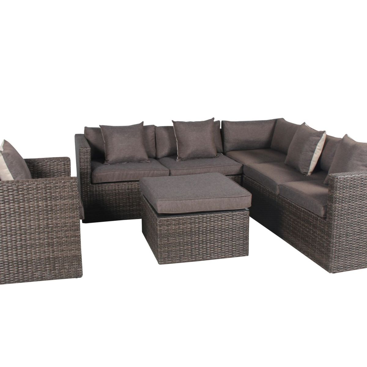 Conjunto Estar Saigon 5 Peças Ratan, marca Just Home Collection - Foto Principal