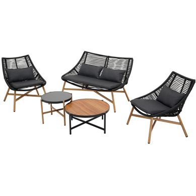 Conjunto Estar Bruxelas 5pcs Alumnio