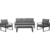 Conjunto Estar Melbourne 4 Peças Metal Just Home Collection