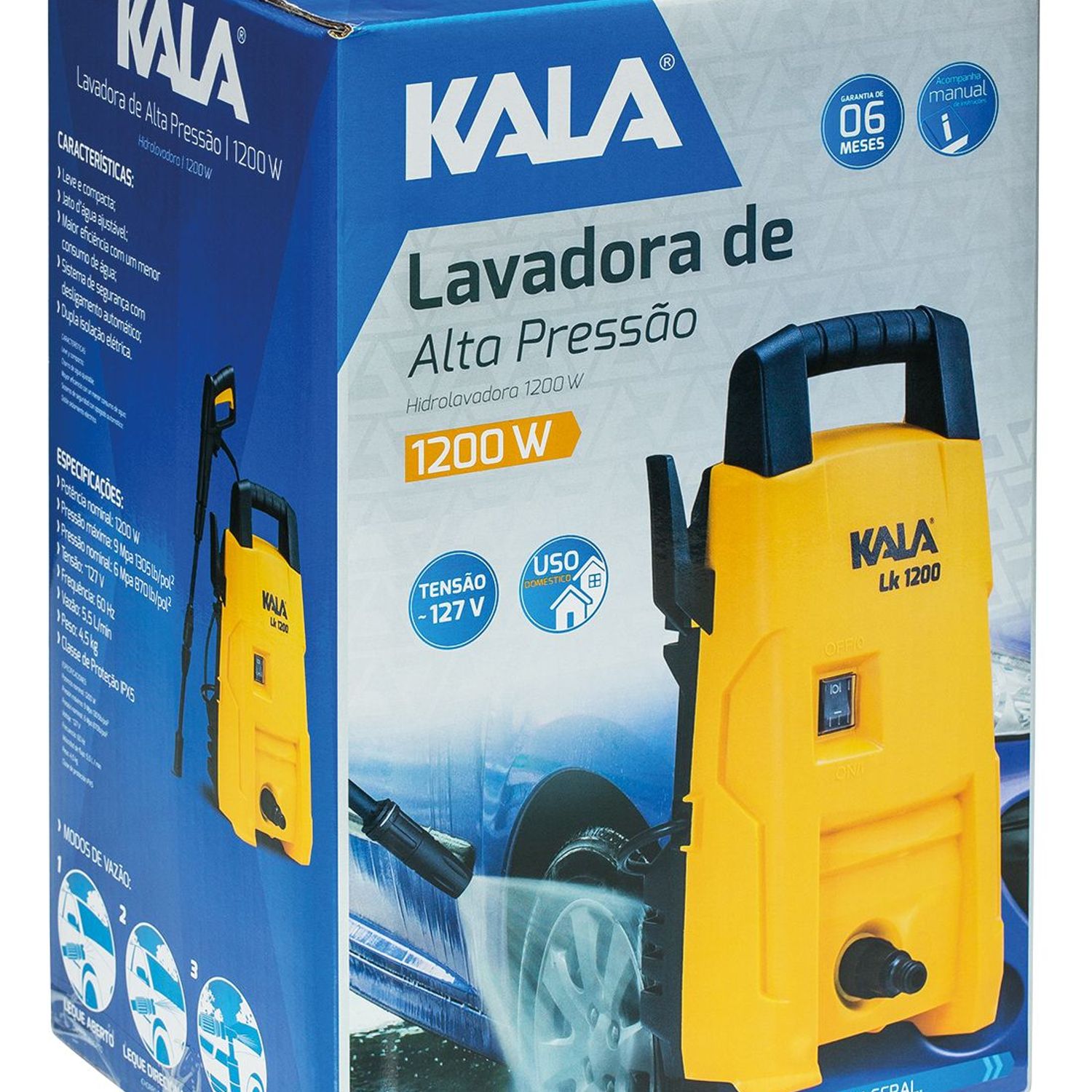Lavadora de Alta Pressão 1200W 220V LK1305 Kala | Sodimac