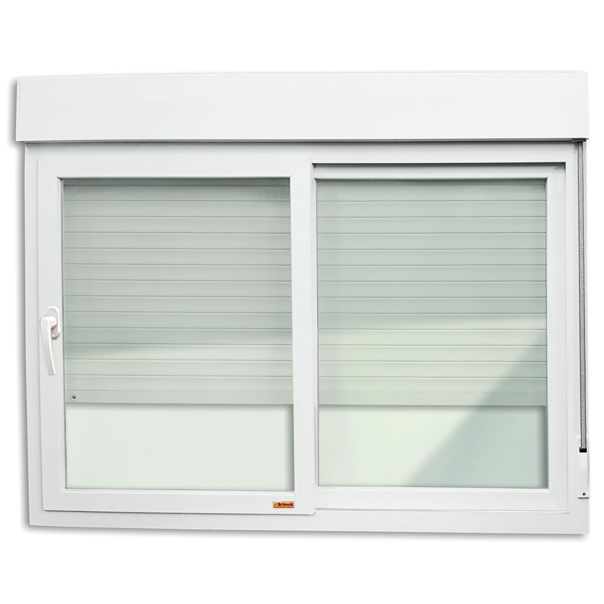 Janela Integrada com Cremona PVC Branco 2 Folhas Móveis 120x200x11,5cm Itec, marca Brimak - Foto Principal