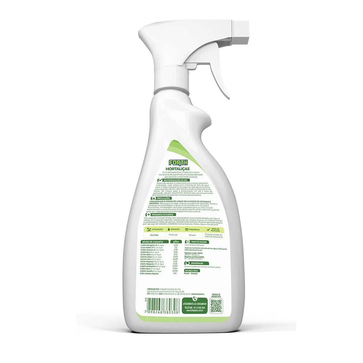 Fertilizante Forth Hortaliças Pronto uso 500ml, marca Forth - Foto 2