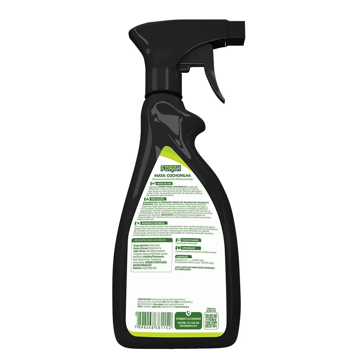 Inseticida Forth Mata Cochonilha Pronto uso 500ml, marca Forth - Foto 2
