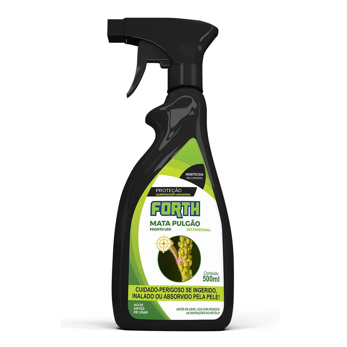 Inseticida Forth Mata Pulgão Pronto uso 500ml, marca Forth - Foto Principal