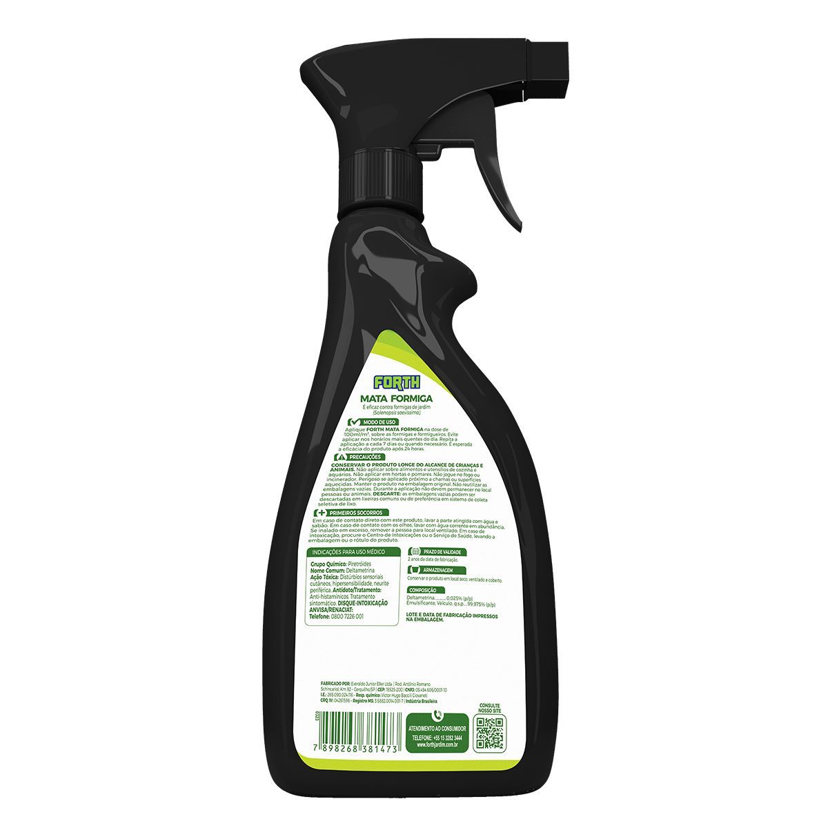 Inseticida Forth Mata Formiga Pronto uso 500ml, marca Forth - Foto 2