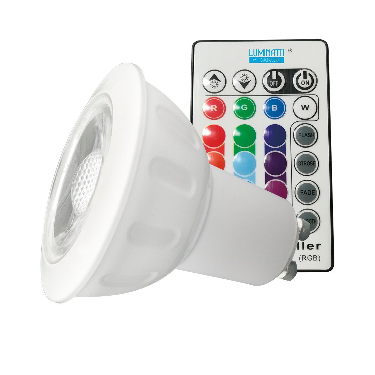 Lâmpada Dicroica 3,5W RGB, marca Luminatti - Foto Principal