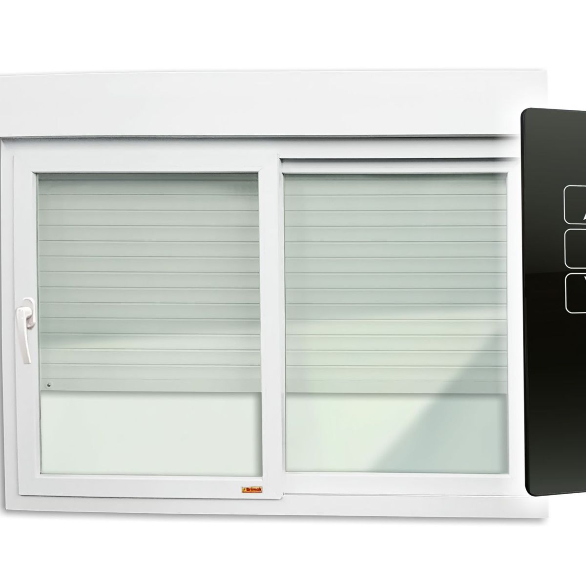 Janela Integrada com Controle Remoto 220V PVC Branco 2 Folhas Móveis 140x200x11,5cm Itec, marca Brimak - Foto Principal