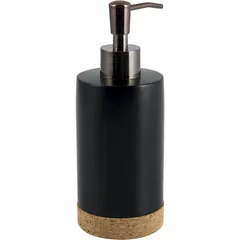 Porta Sabonete Liquido Resina Cortica Preto Just Home Collection