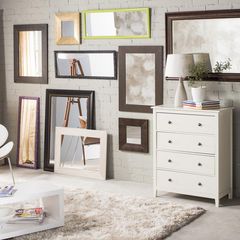 Espelho Decorativo Quadrado 40x40cm Moldura Cafe Just Home Collection