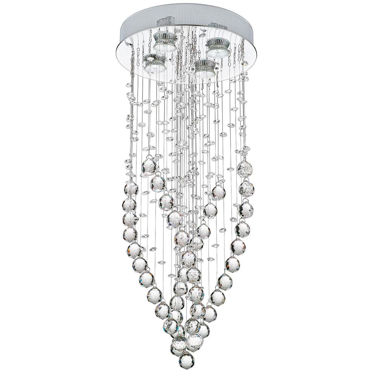 Lumináriainária Pendente Lluvia Cristal 4l Gu10 Just Home Collection, marca Just Home Collection - Foto Principal