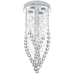 Lumináriainária Pendente Lluvia Cristal 4l Gu10 Just Home Collection