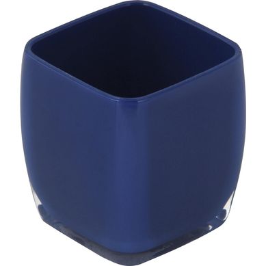Porta Escova Cbico Azul Marinho Just Home Collection