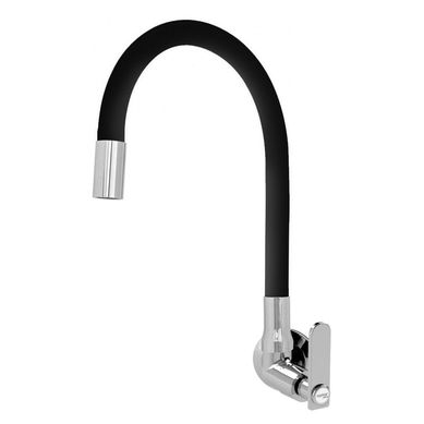 Torneira para Cozinha de Parede com Bica Alta e Mvel Collorflex Black Cromado com Preto