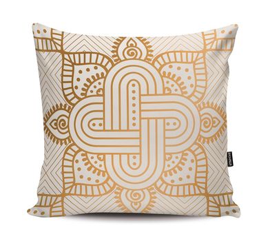 Almofada de Veludo Indian 5 42x42cm Dourado